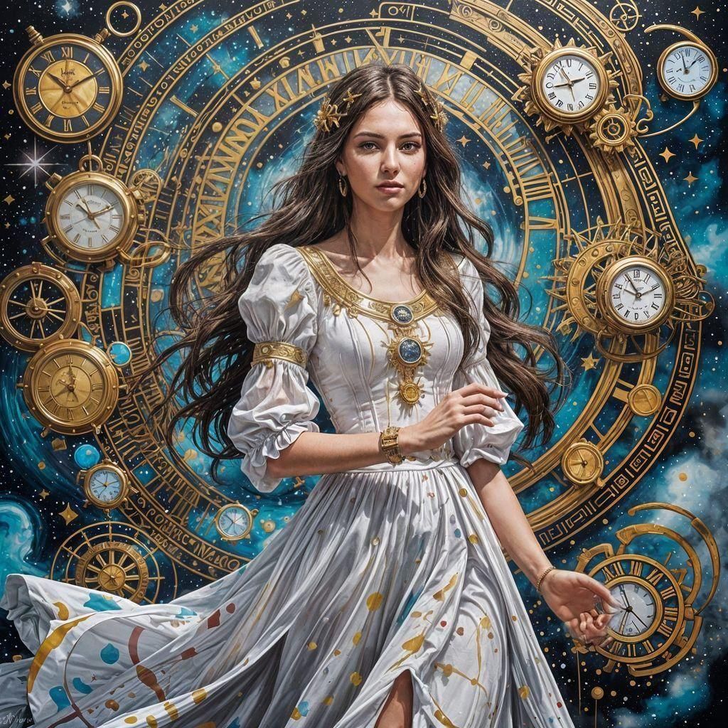Time Goddess in Space with Hidden Clocks