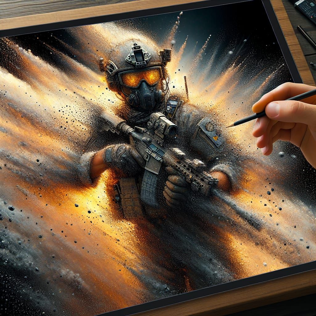 Spec Ops Operator Turns to Dust: Digital Matte Painting