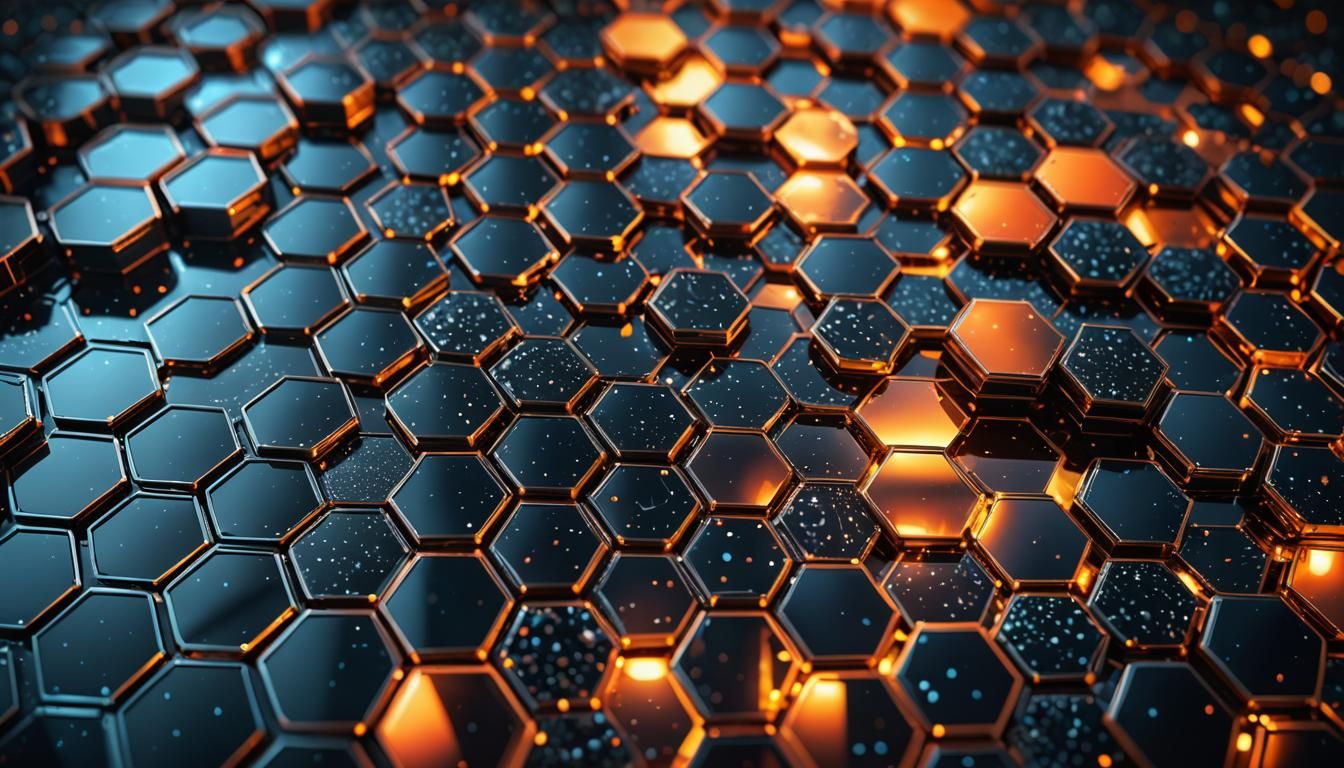 Ominous Steel Hexagon Constellation in HDR