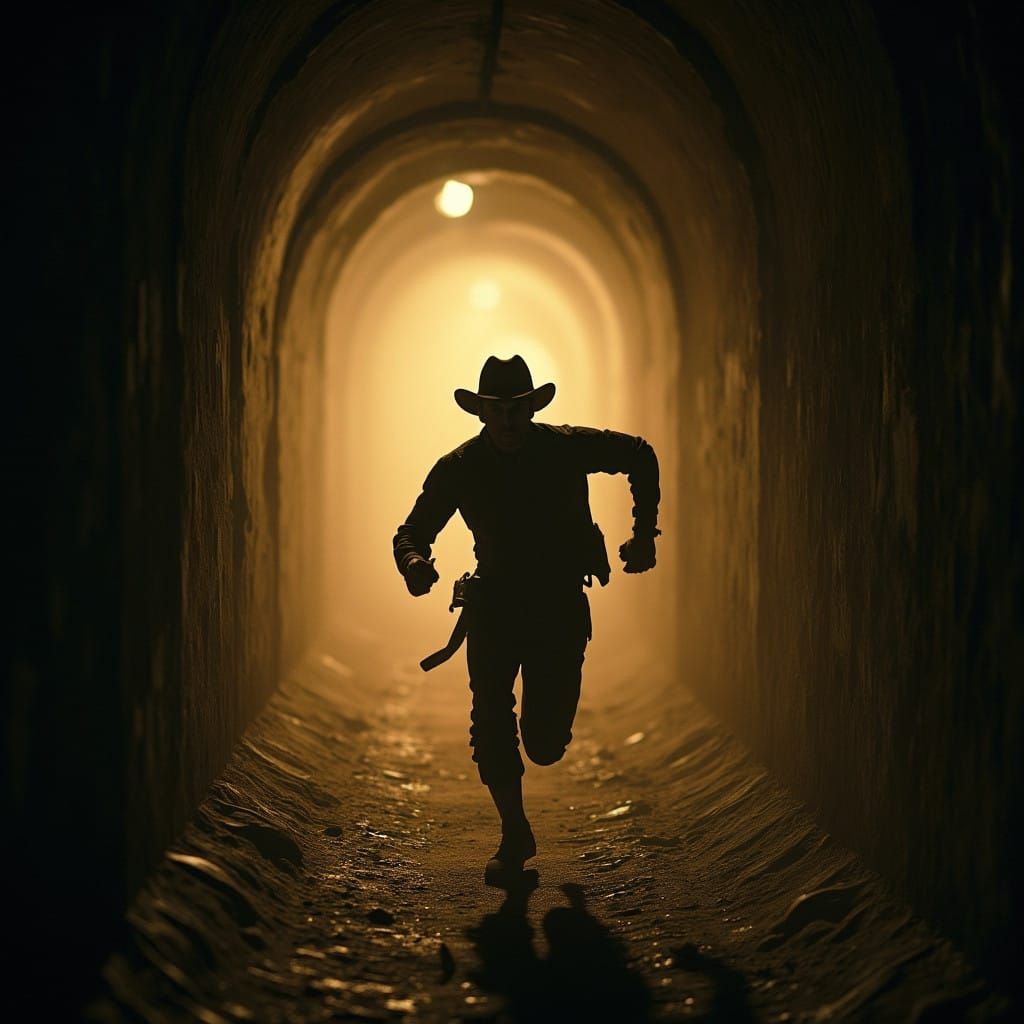 Sinwar Flees a Darkened Tunnel in Gritty Film-Style