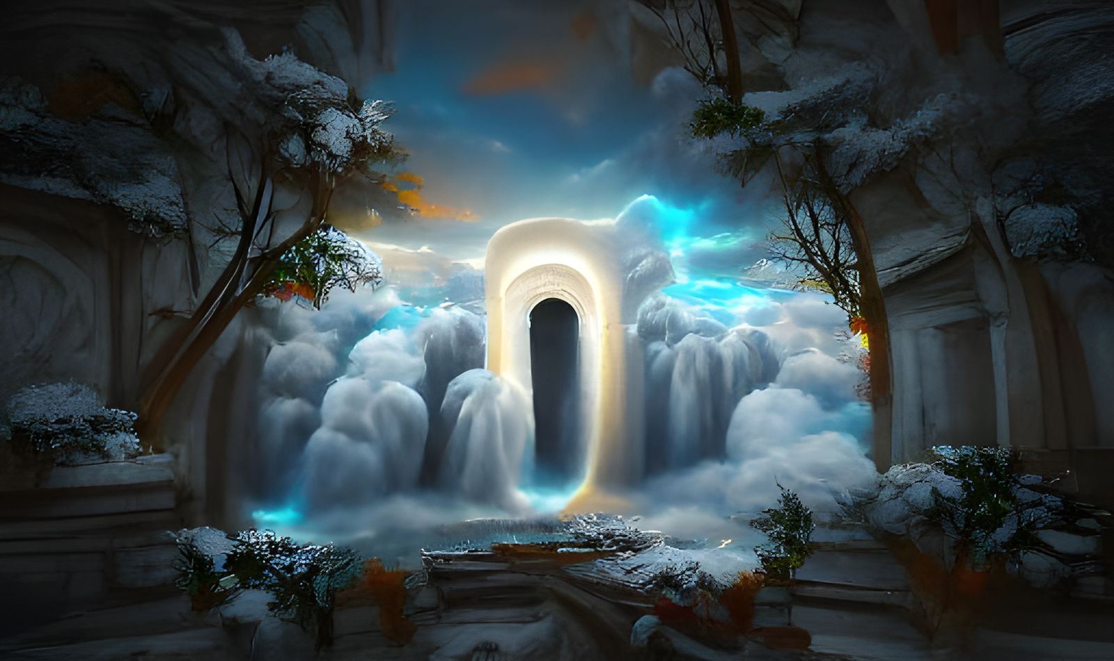 Heavenly Portal of Light: Artstation Quality