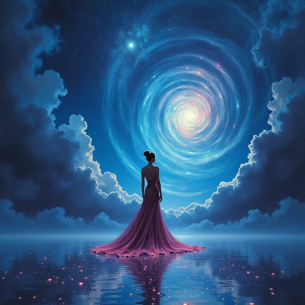 Limitless Starry Abyss: Surreal Dreamscape