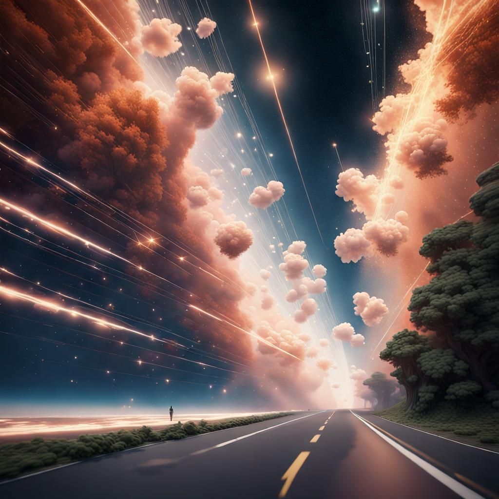 Lightspeed Travel: Surreal Celestial Particle System
