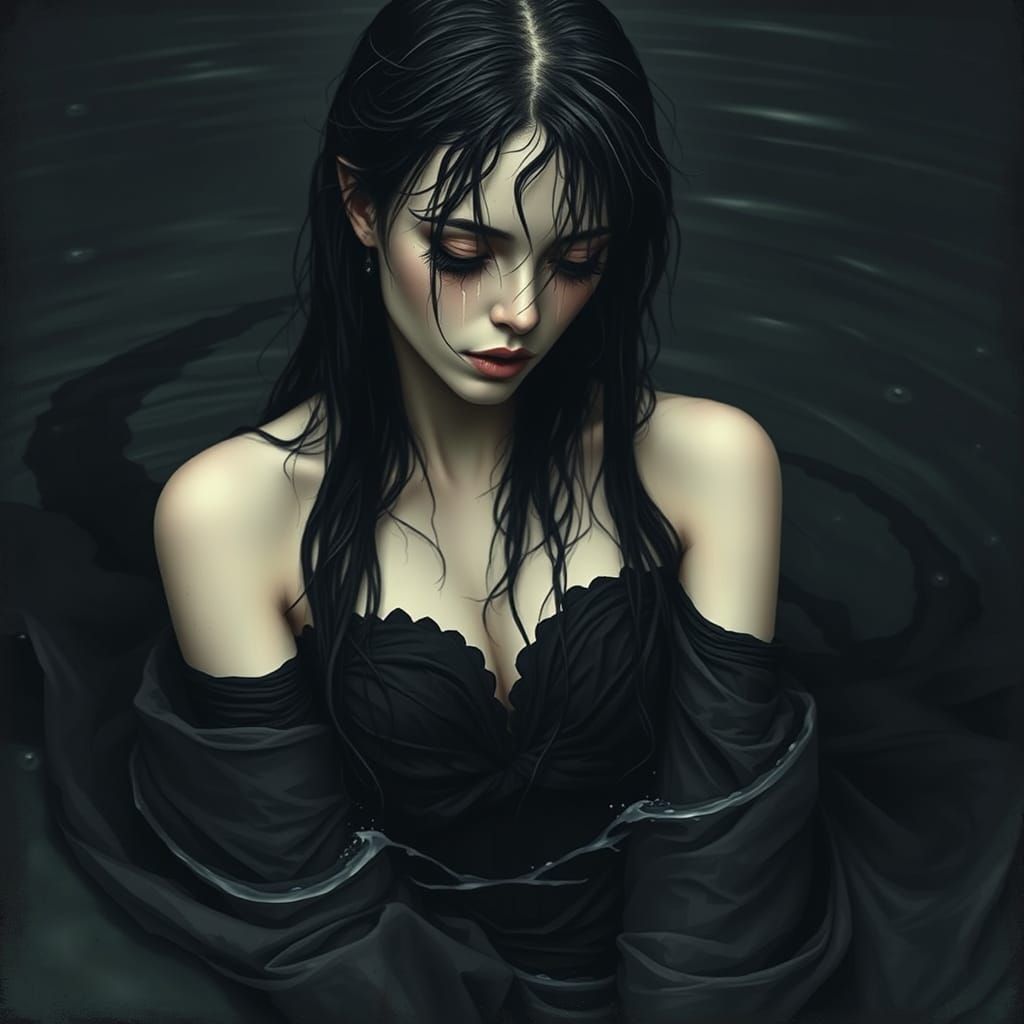 Elegy of a Broken Heart in Monochromatic Despair