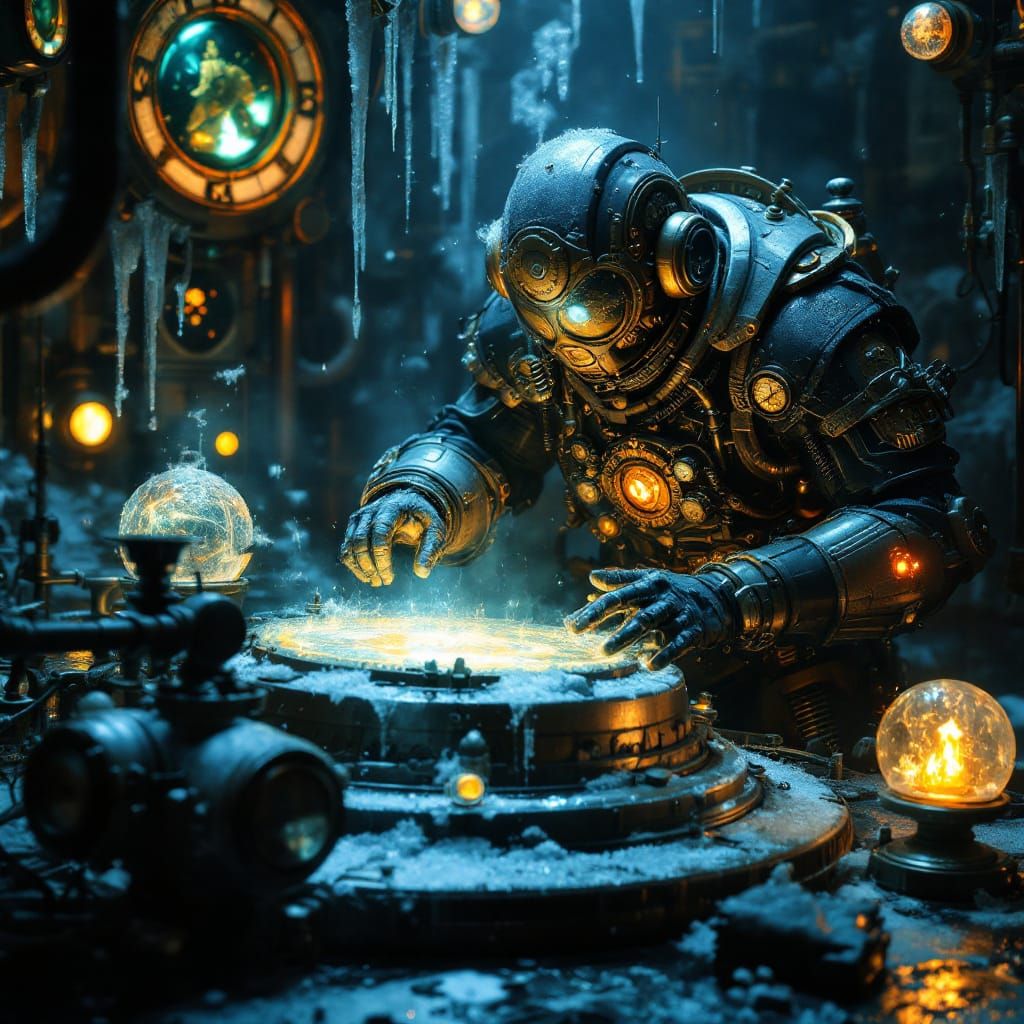 Cryogenic Temple: Scientific Mysticism in Hyperrealistic Sty...