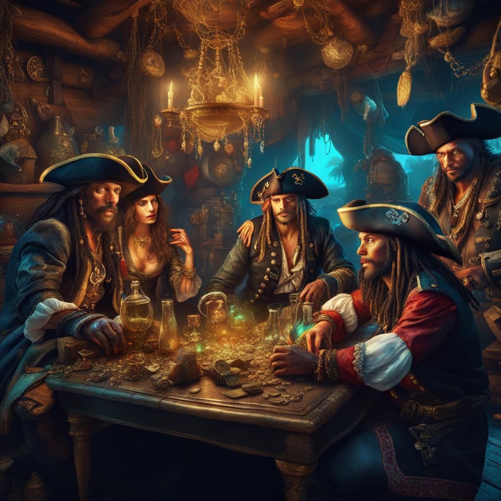Pirates Celebrate Treasure in Holographic Detail