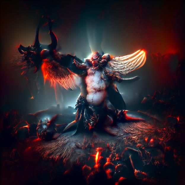 Belphegor: Demon of Sloth in Dark Gothic Style