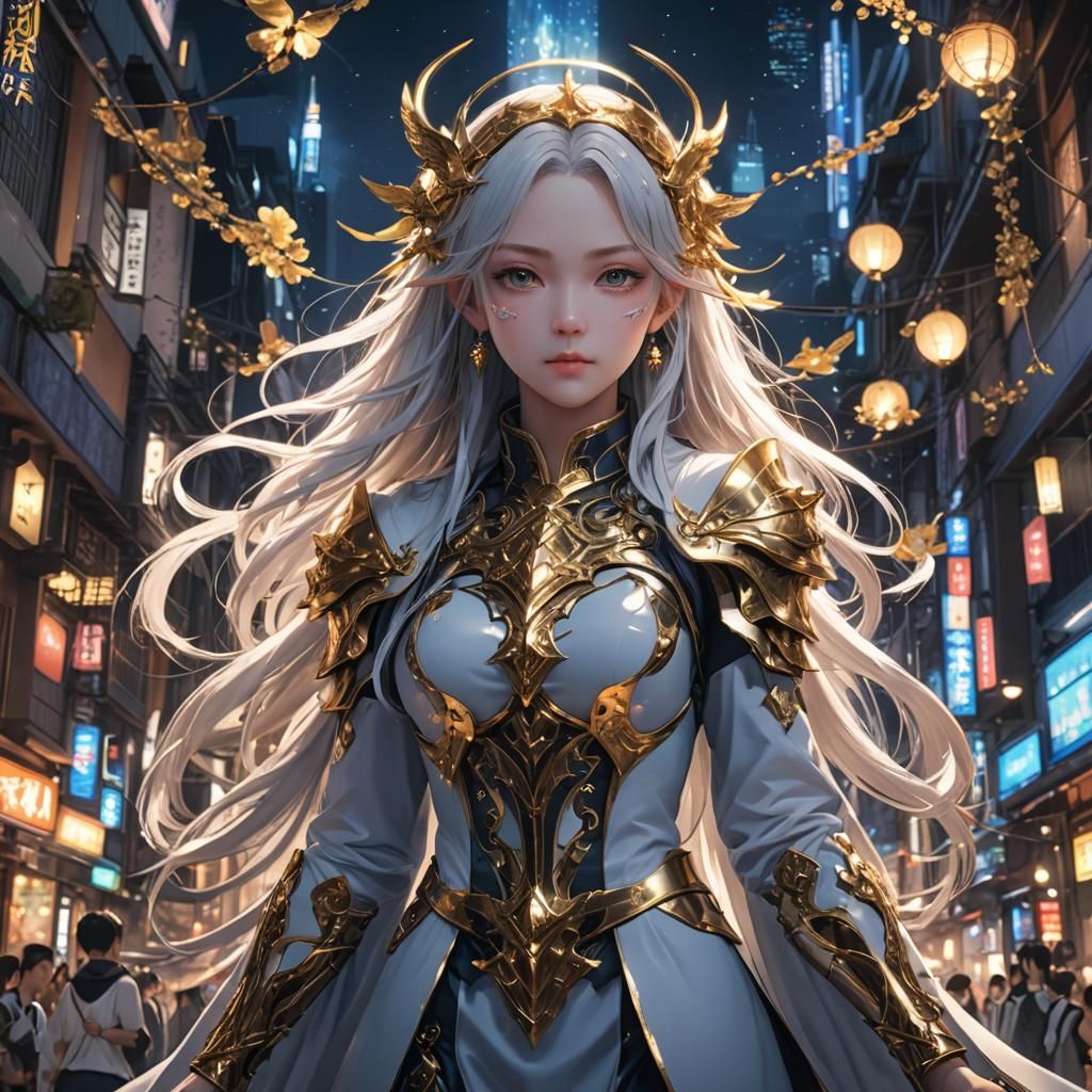 Divine Human Night: 3D Anime Art