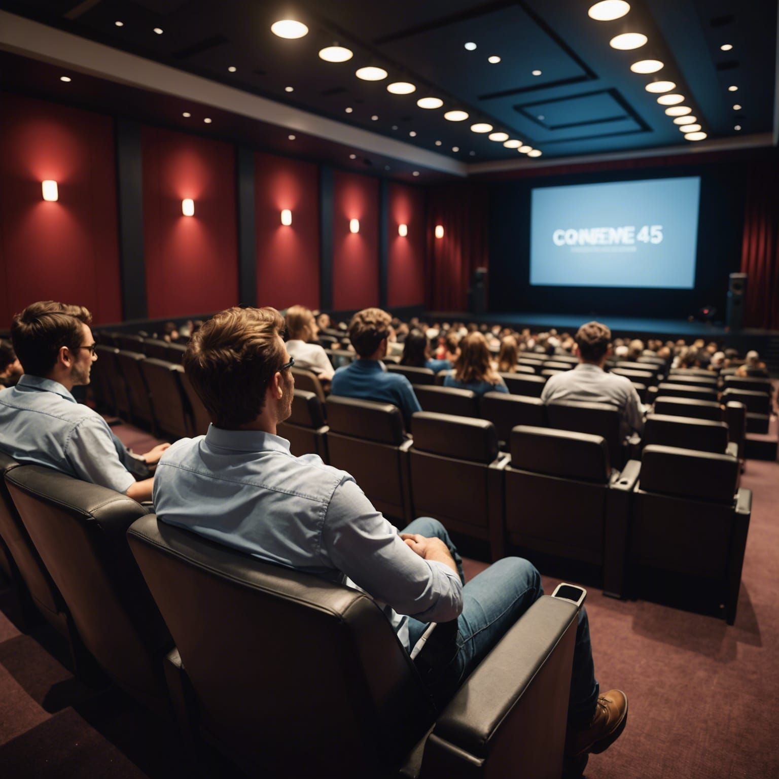 Counseling Session in Cinema Hall Rendered in Cinema4D