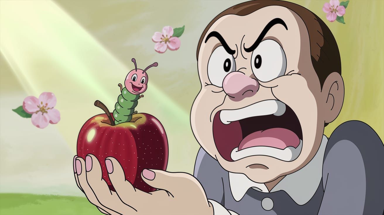 Cartoon Horror: Caterpillar Emerges in Anime CGI Style