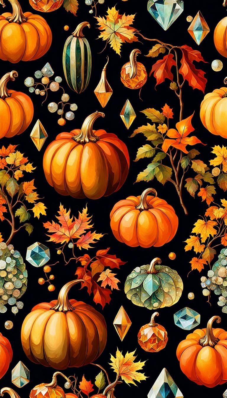 Autumn Magic: Crystals, Pumpkins and Art Deco Fantasy
