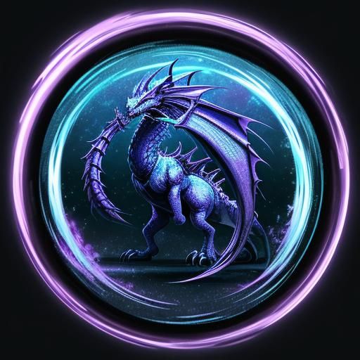 Dragons Guarding a Portal: Vibrant Anime Style