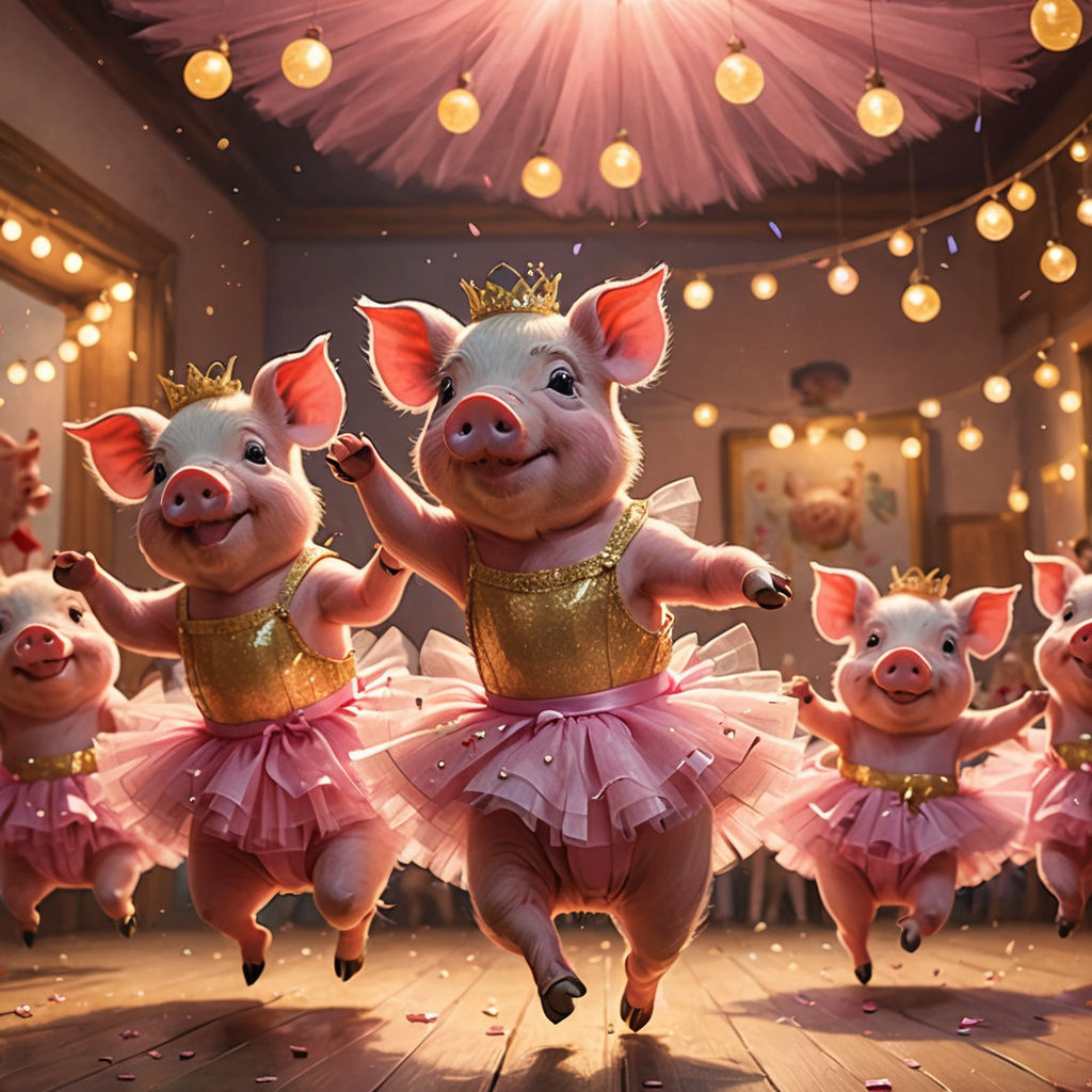 Pigs Dancing in Pink Tutus