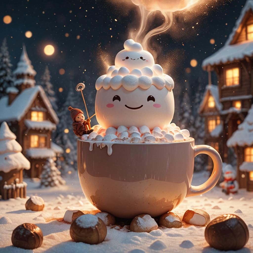 Whimsical Fantasy of a Cozy Marshmallow Haven