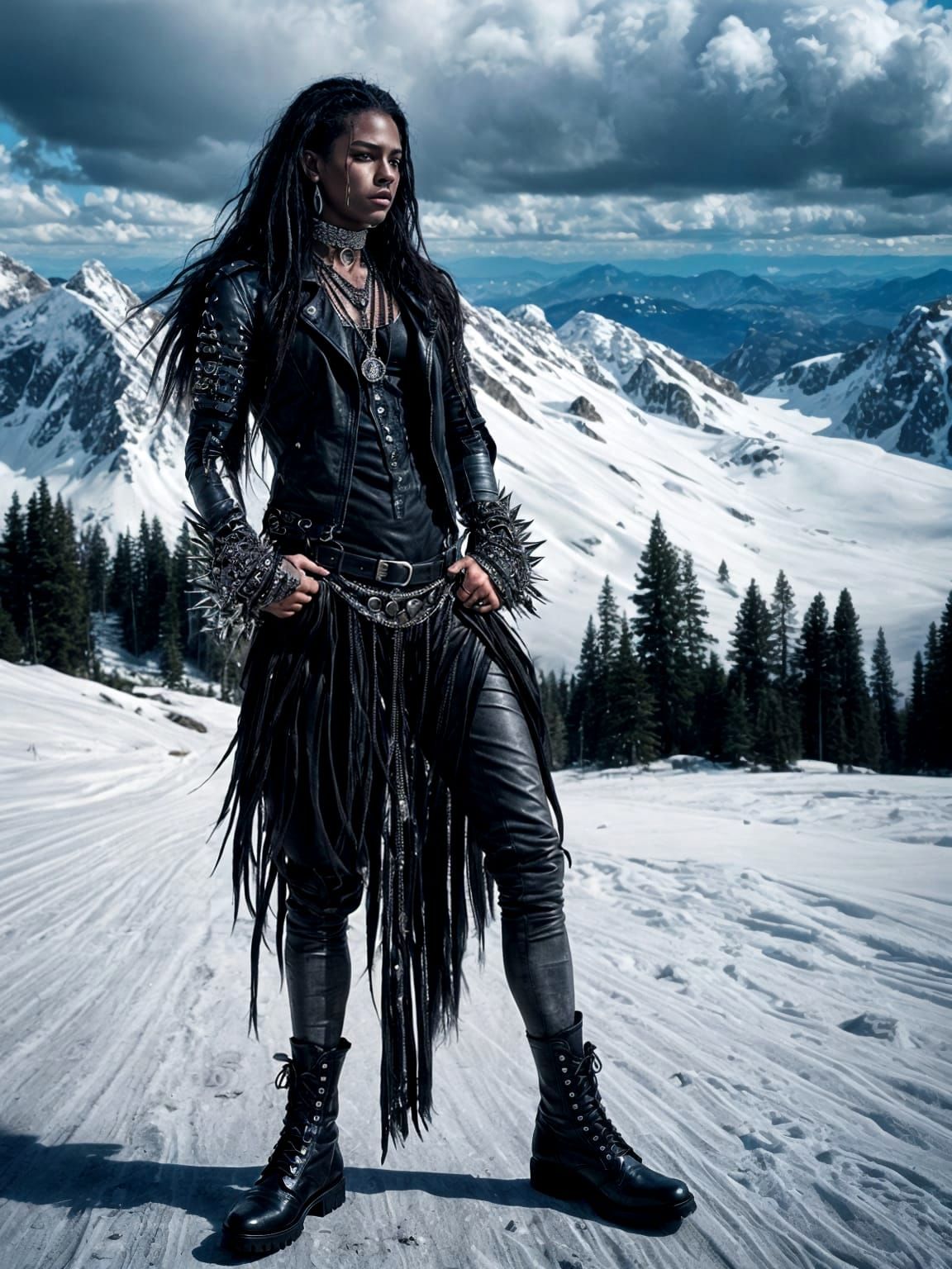 Glam Metalhead in the Mountains