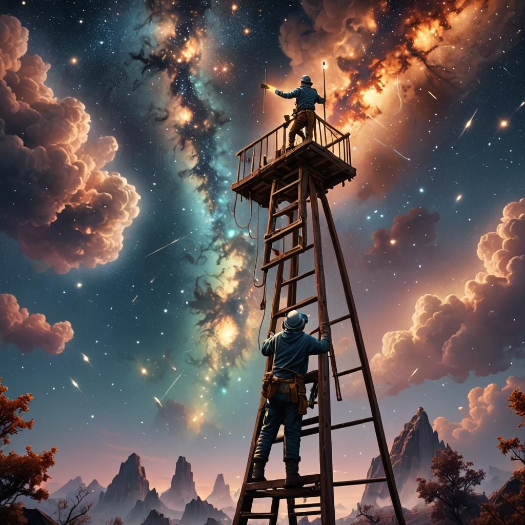 Painter Creates the Stars: Fantasy Concept Art