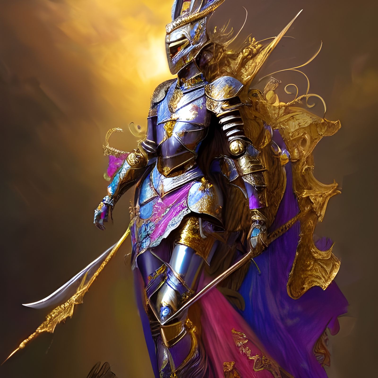 Goddess Knight with Lavish Armor