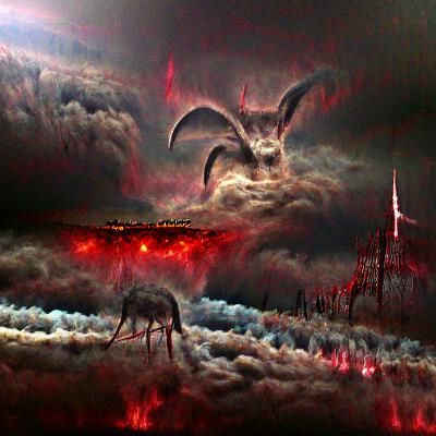 Dramatic Satanachia in Digital Matte Painting