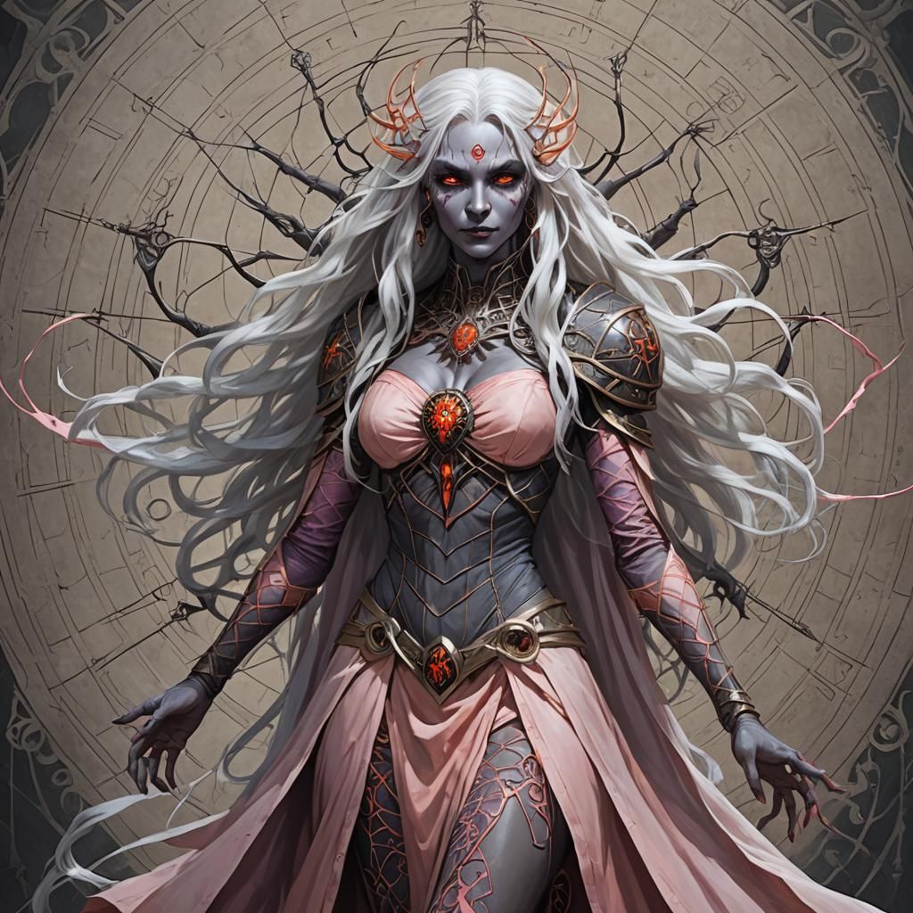 Vitruvian Drow Priestess of Lolth in High Resolution