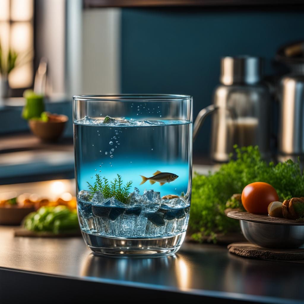 Sunken City Aquarium in a Glass