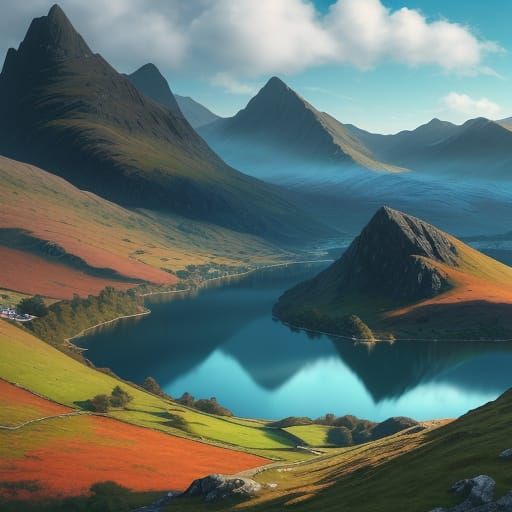 Snowdonia National Park's Breathtaking Cwm Idwal Circus in A...