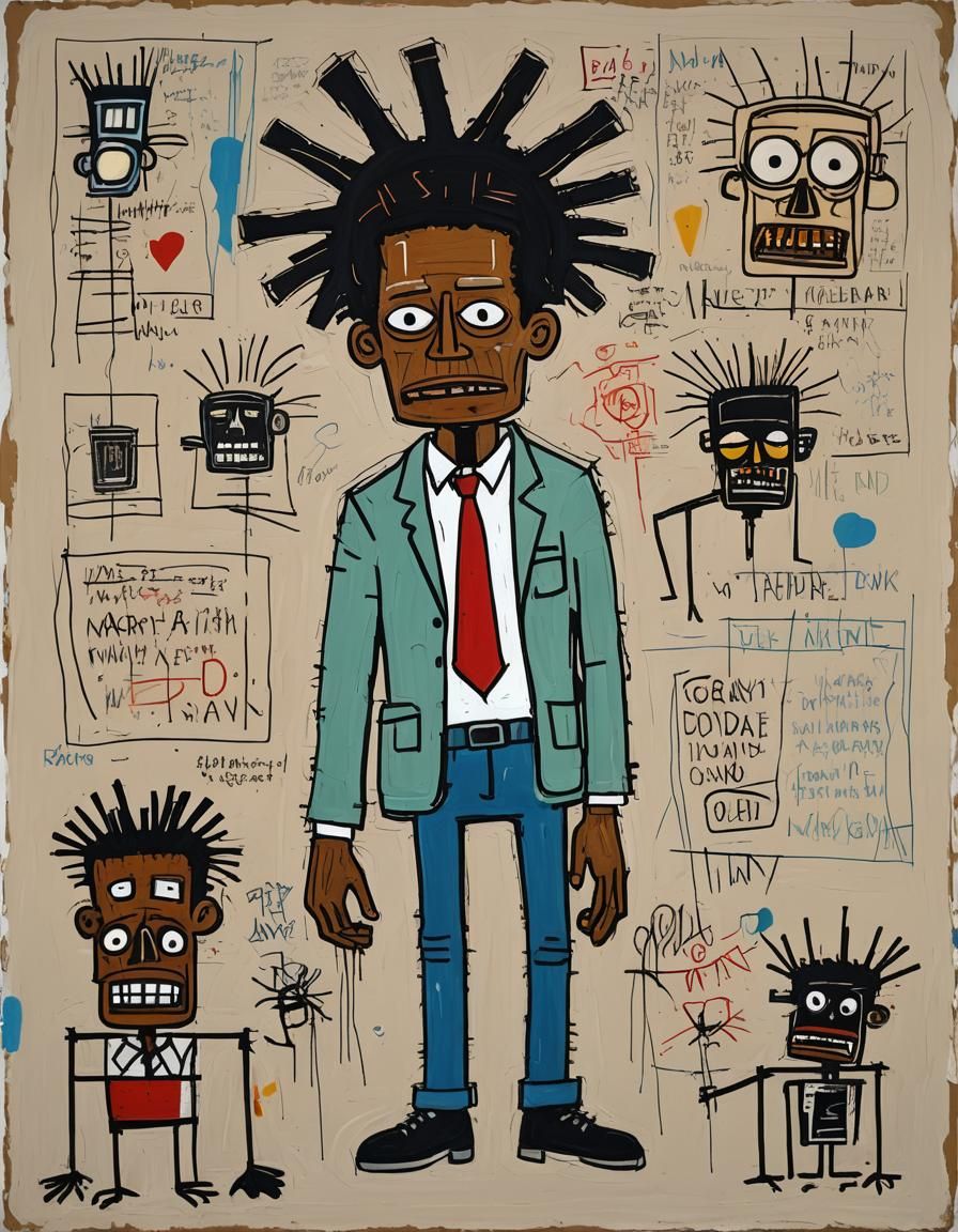 Father's Day as Basquiat-Inspired Artwork