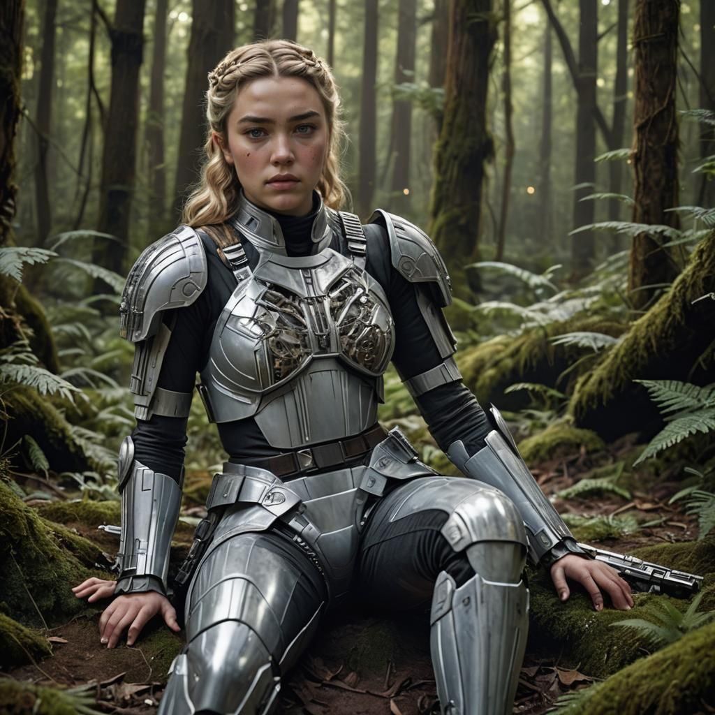 Yelena Belova played by florence pugh in star wars, rebel ou...