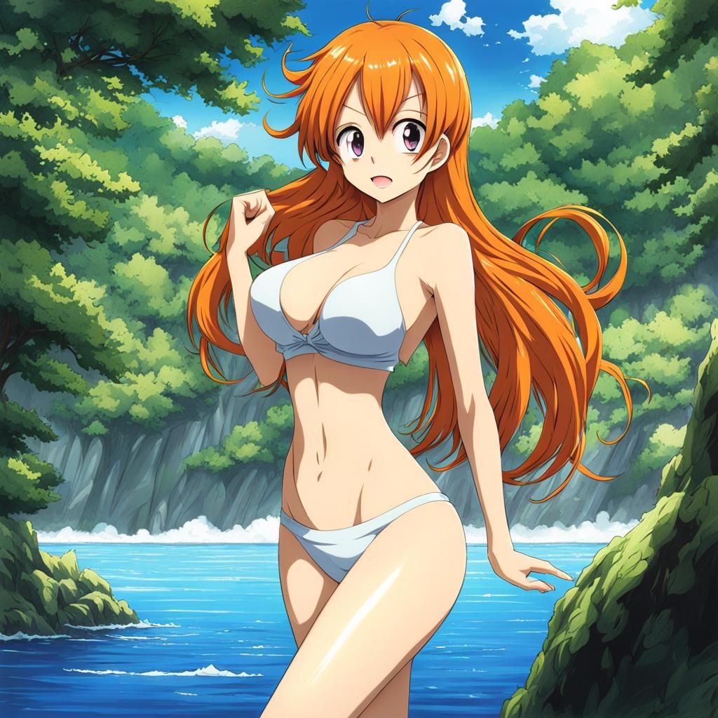 Anime Girl in Manga Style