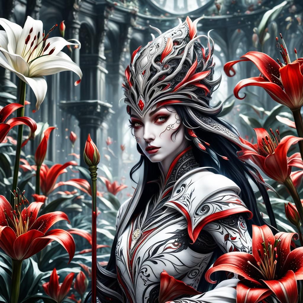 Red White Black Woman