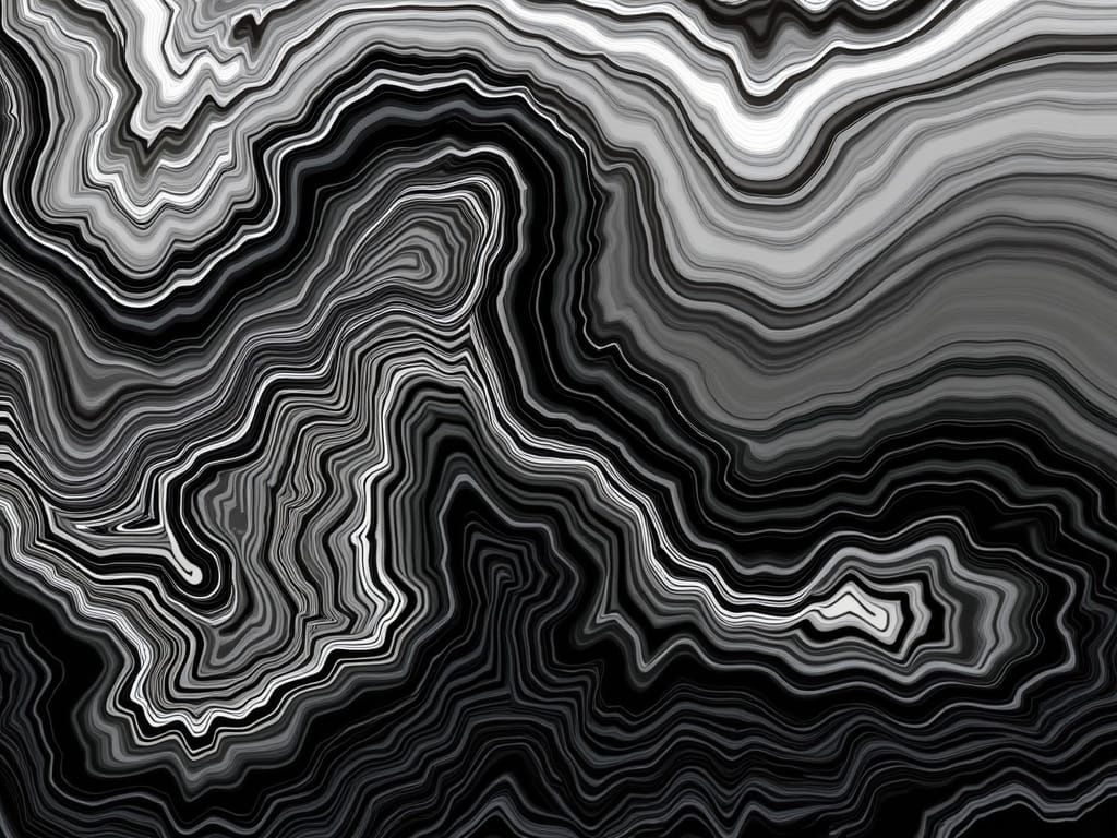 Ethereal Landscape with Tectonic Folds in a Dreamlike Settin...