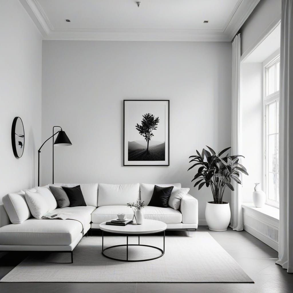 Monochromatic Minimalist Interior Design