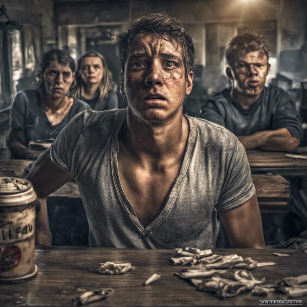 Evocative Image of Suffering from Bullying in HDR