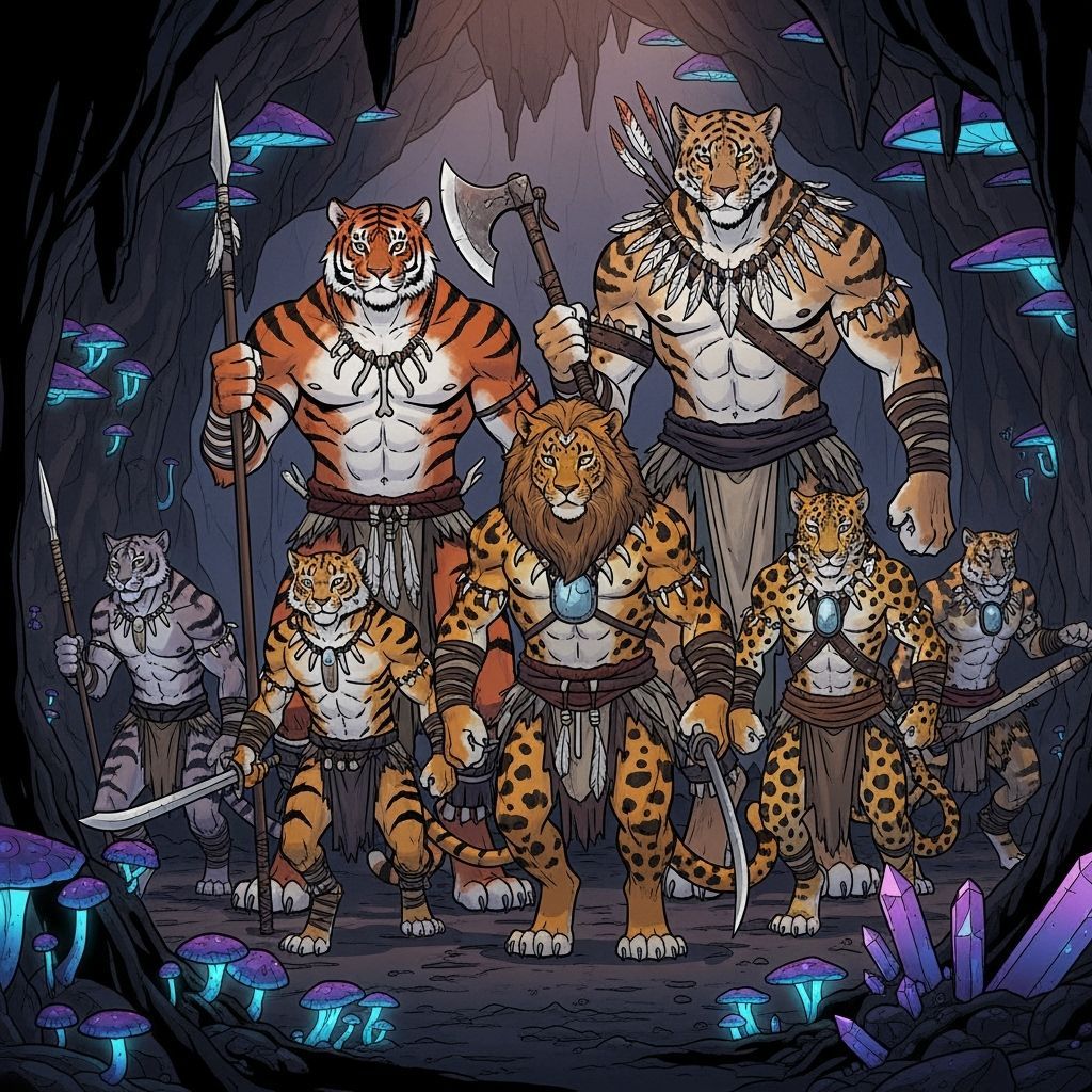 Catfolk Warriors Explore Underearth in Manga Style