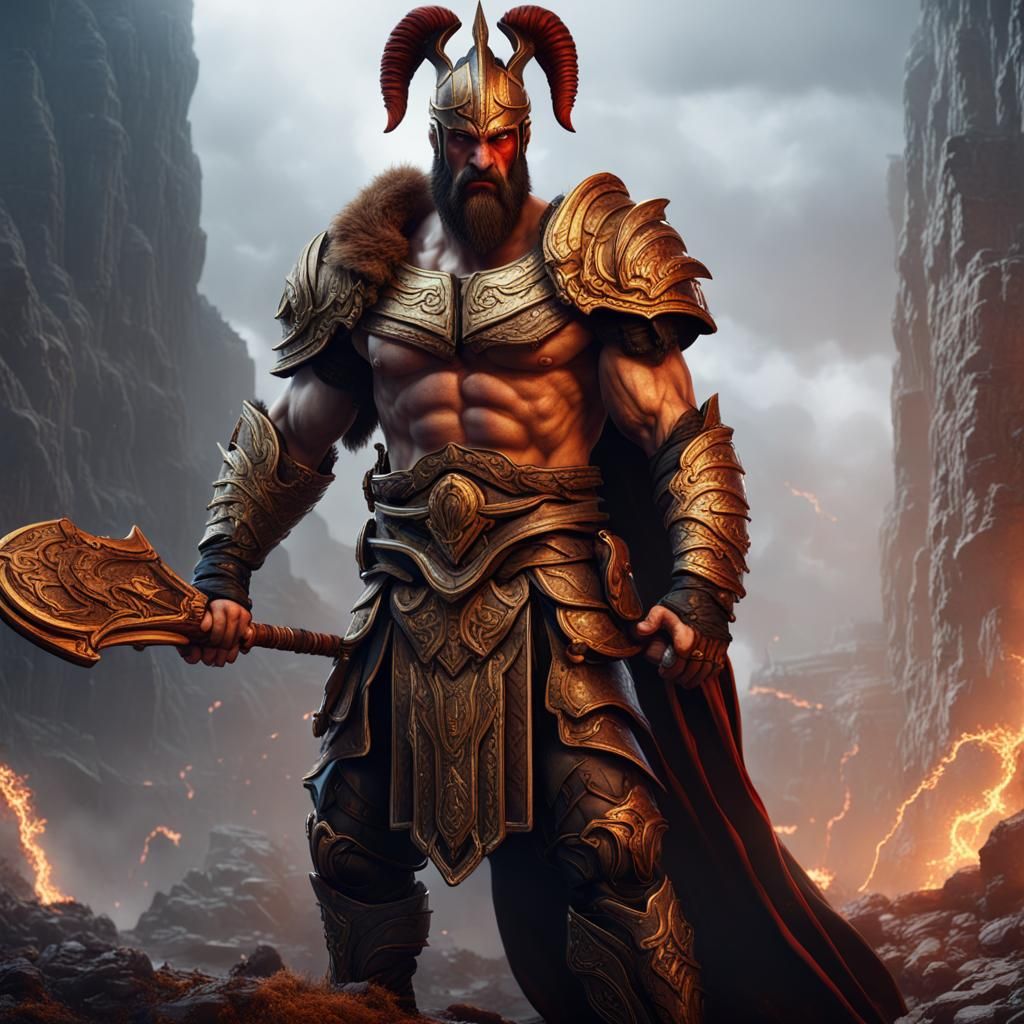 Ares, God of War: Detailed Matte Painting