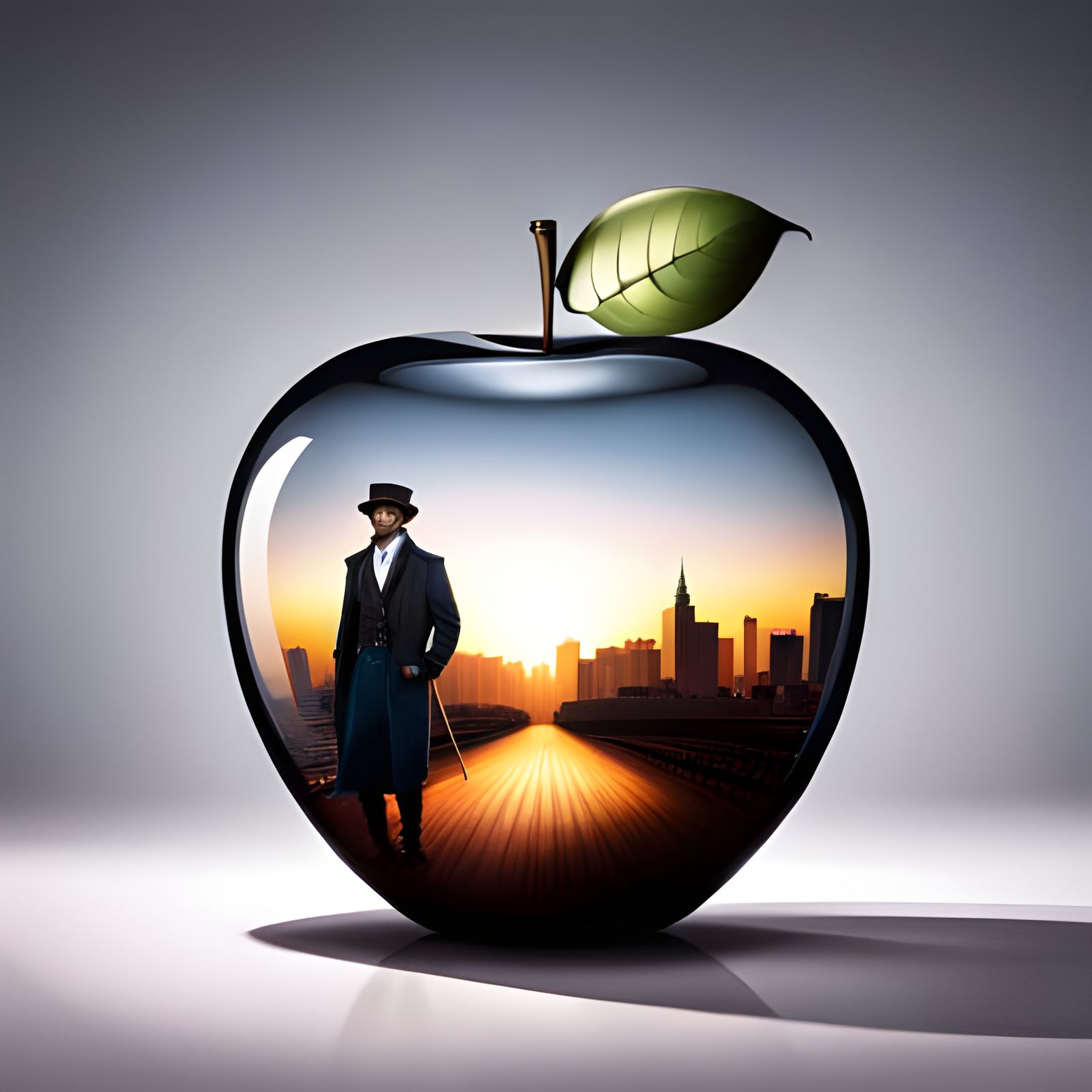 “Study - Steampunk Apple à la Surrealism #7 - #10”