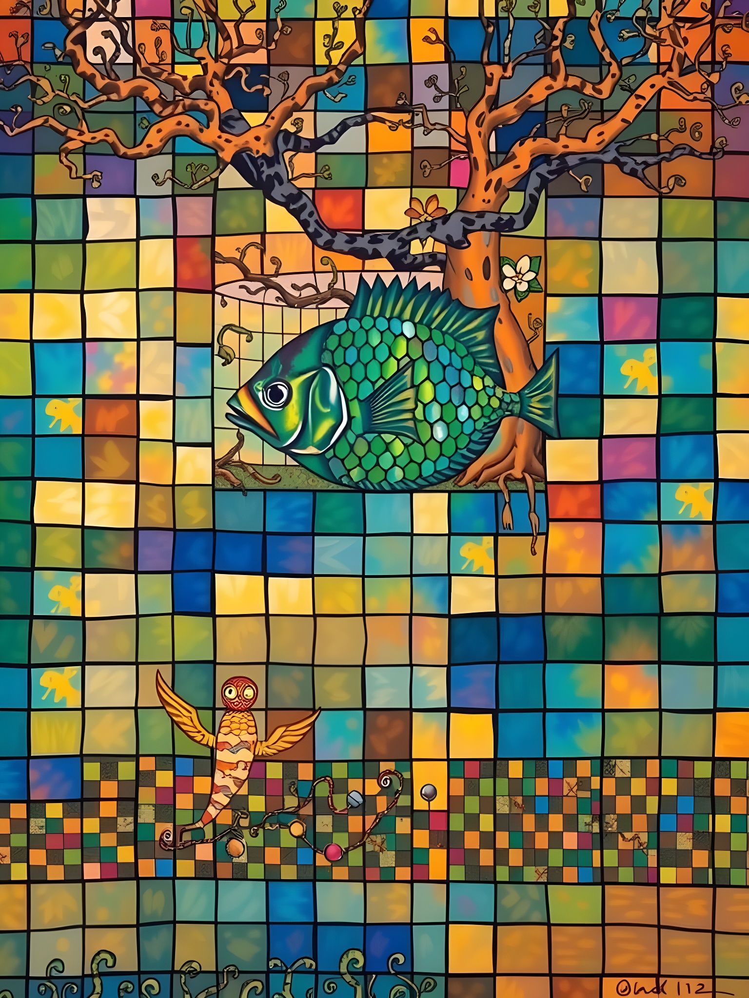 Surreal Jungle Realm Revealed in Metaphysical Painting