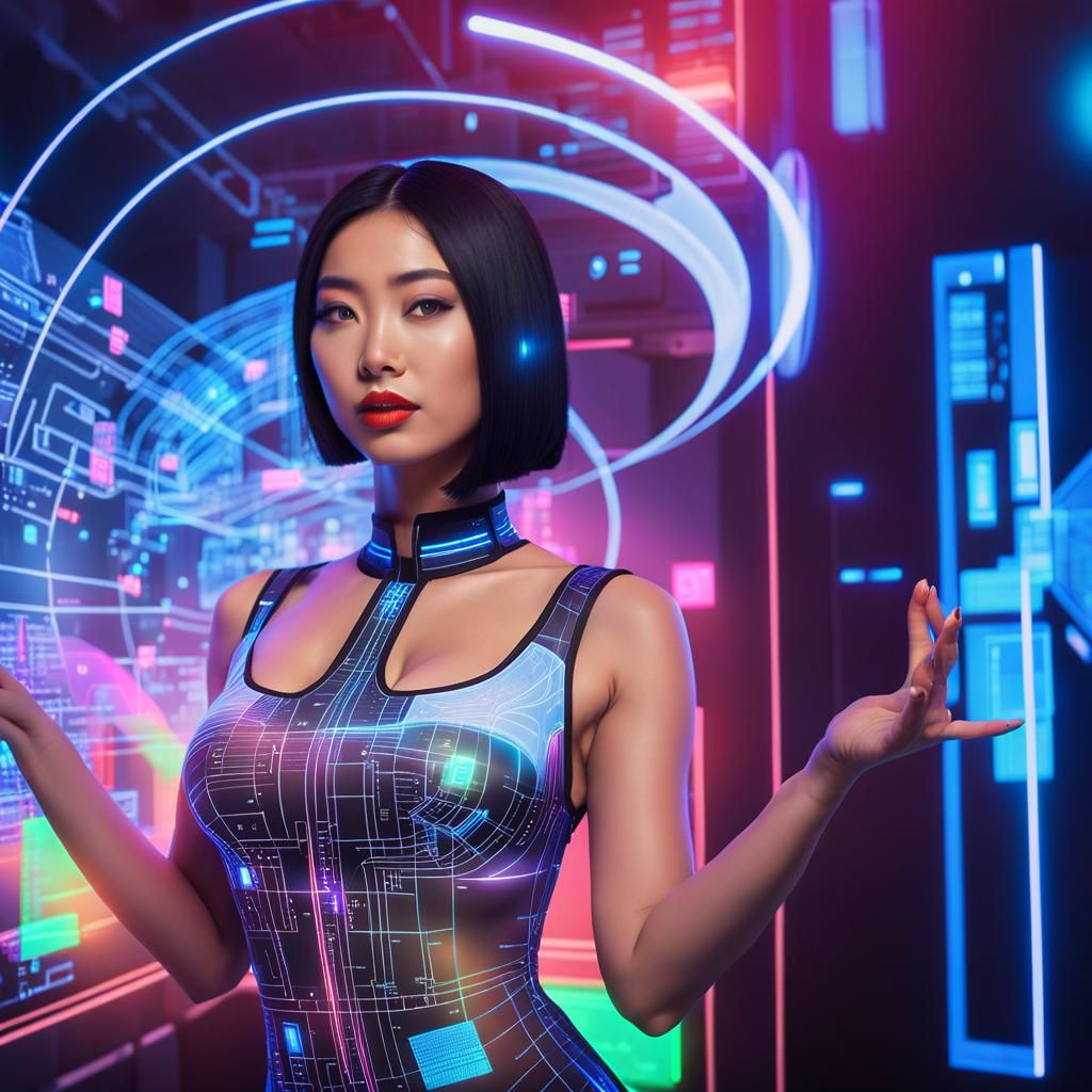 Futuristic Elegance: The Stylish and Intelligent Yeong in the World of Gesture-Based Computing