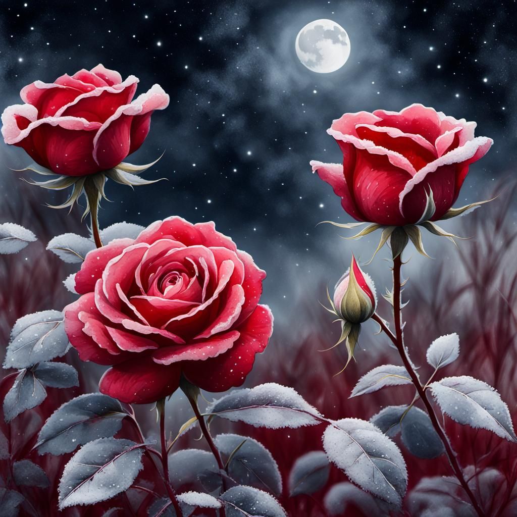 Frosted Roses 2