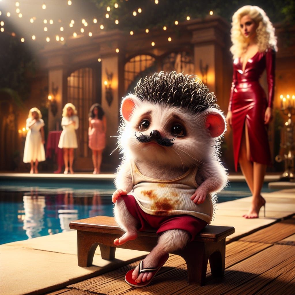 Hedgehog Actor on Set in Cinematic Scene