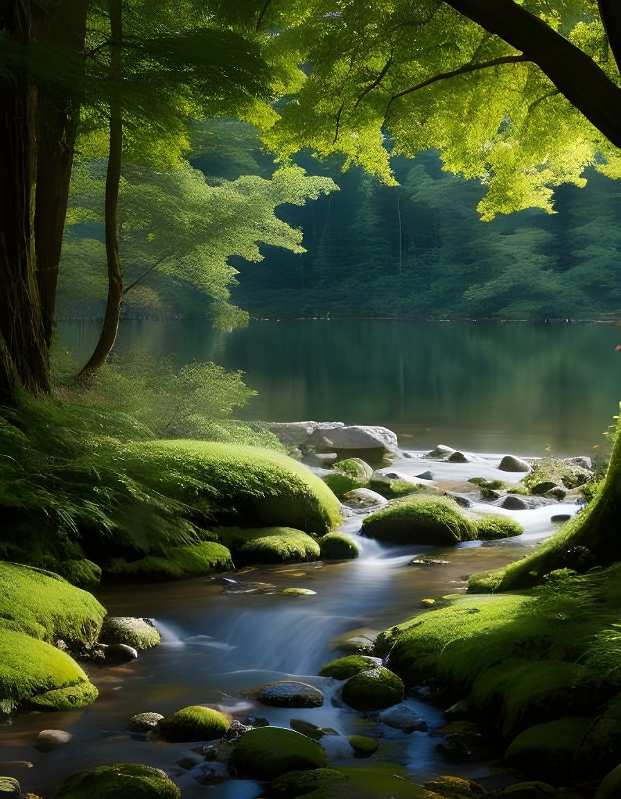 Serene Image Generated by AI