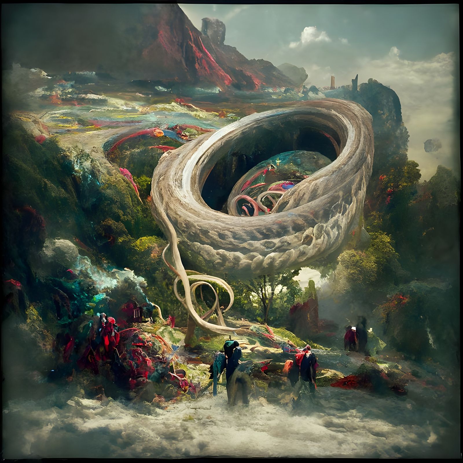 Entangled Strange Loops: Psychedelic Digital Painting