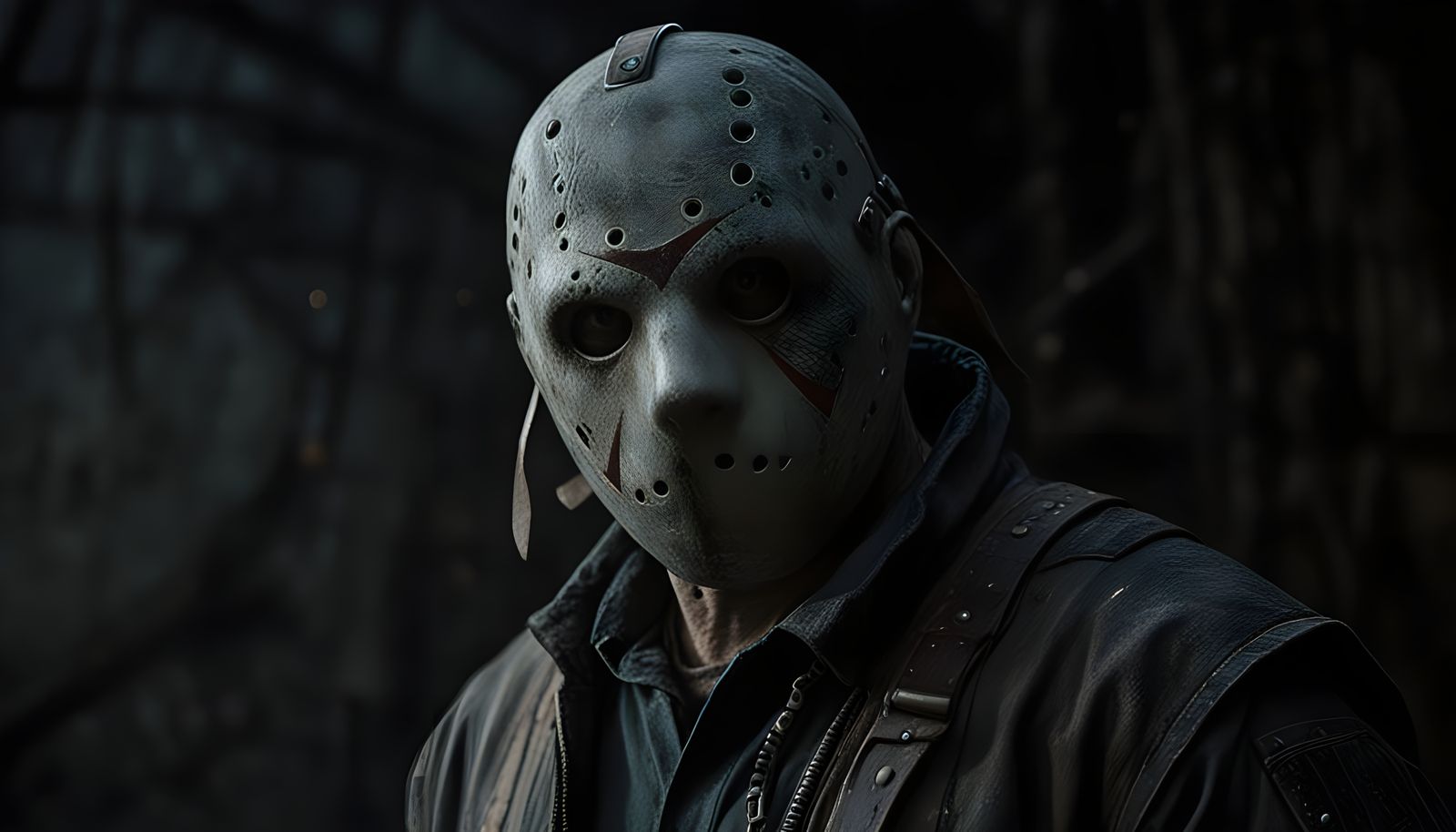 Haunted Figure in Ominous 3D Portrait