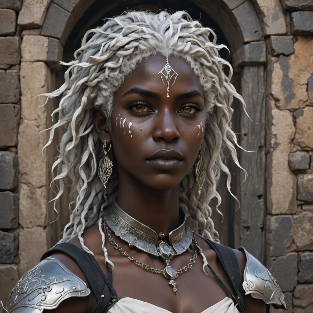 Epic Drow Warrior Woman in Hyperrealistic 3D Anime