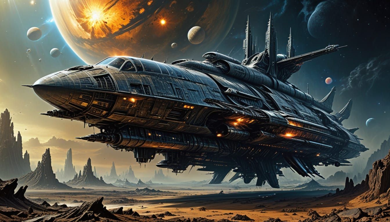 Cosmic Wreckage in Double Exposure Masterpiece