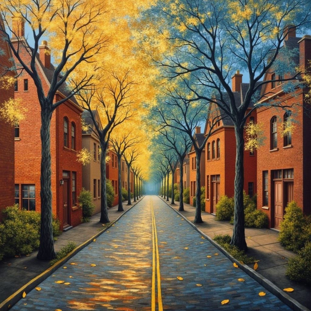 Vibrant Dreamscape in a Whimsical Art Style