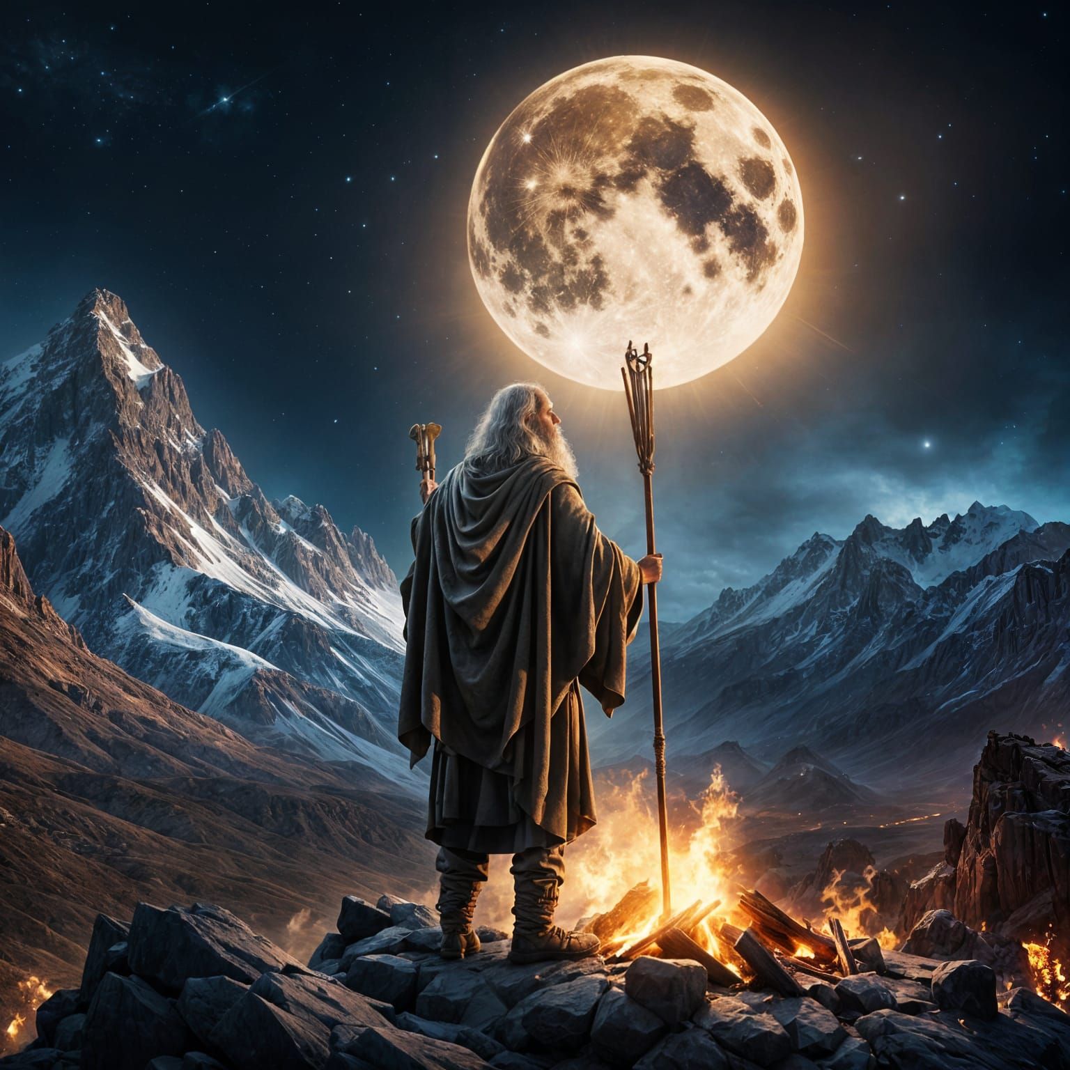 Moses talking to God