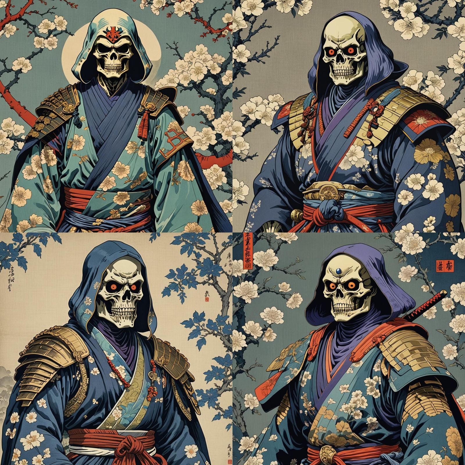 Skeletor Samurai Armor and Kimono