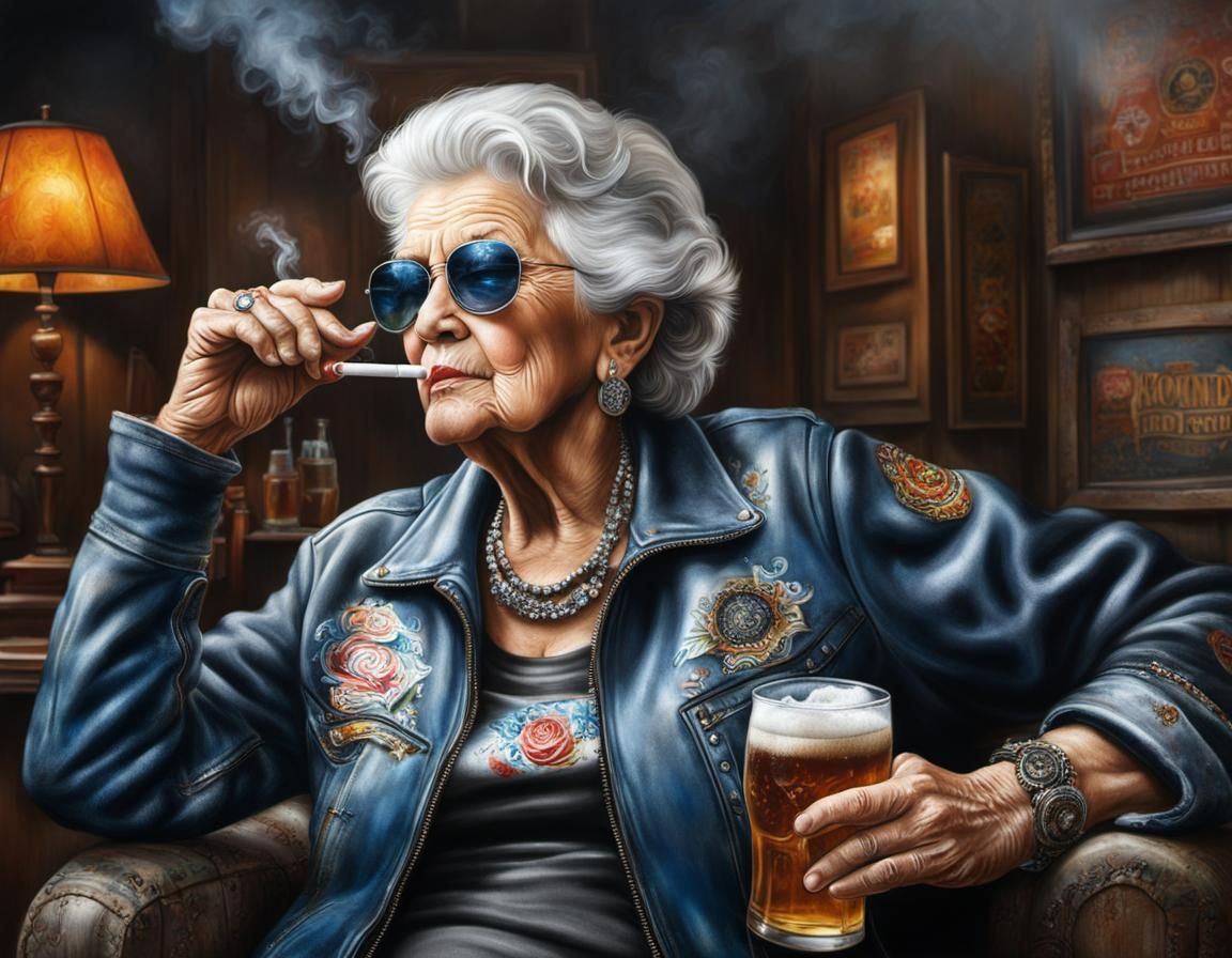 5 Bilder (3): Oma Gerlinde, Punk-Oma: Mit 65 Jahren hat sie ...