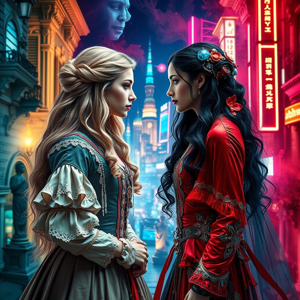 Baroque Meets Future: A Surreal Encounter