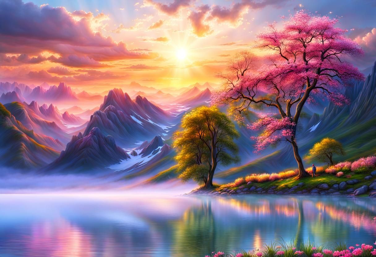 Spring Sunset: Love, Forgiveness, Joy, and Renewal